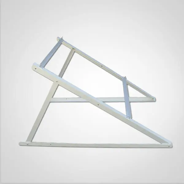Sandblasted anodized silver aluminum solar panel frame profile
