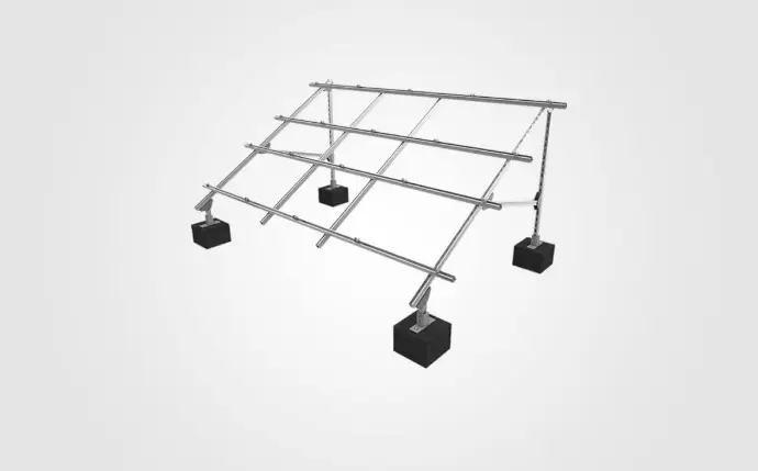 Aluminum solar mounting rail for trapezoidal metal roof