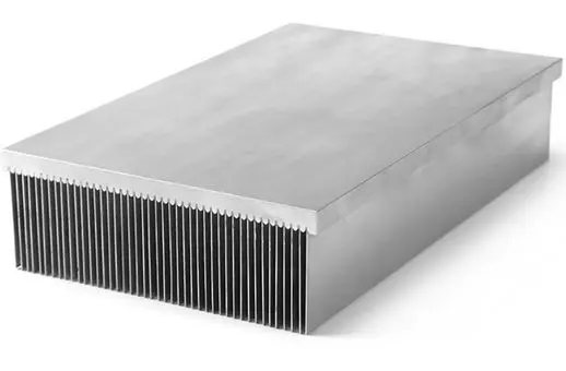 Large scale industrial aluminum heat sink for power inverters