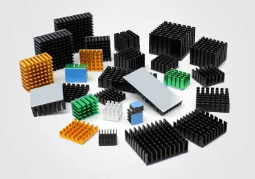 Custom CNC machined aluminum heatsink for aerospace electronics