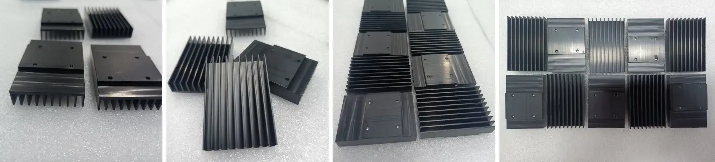 Custom CNC machined aluminum heatsink for aerospace electronics