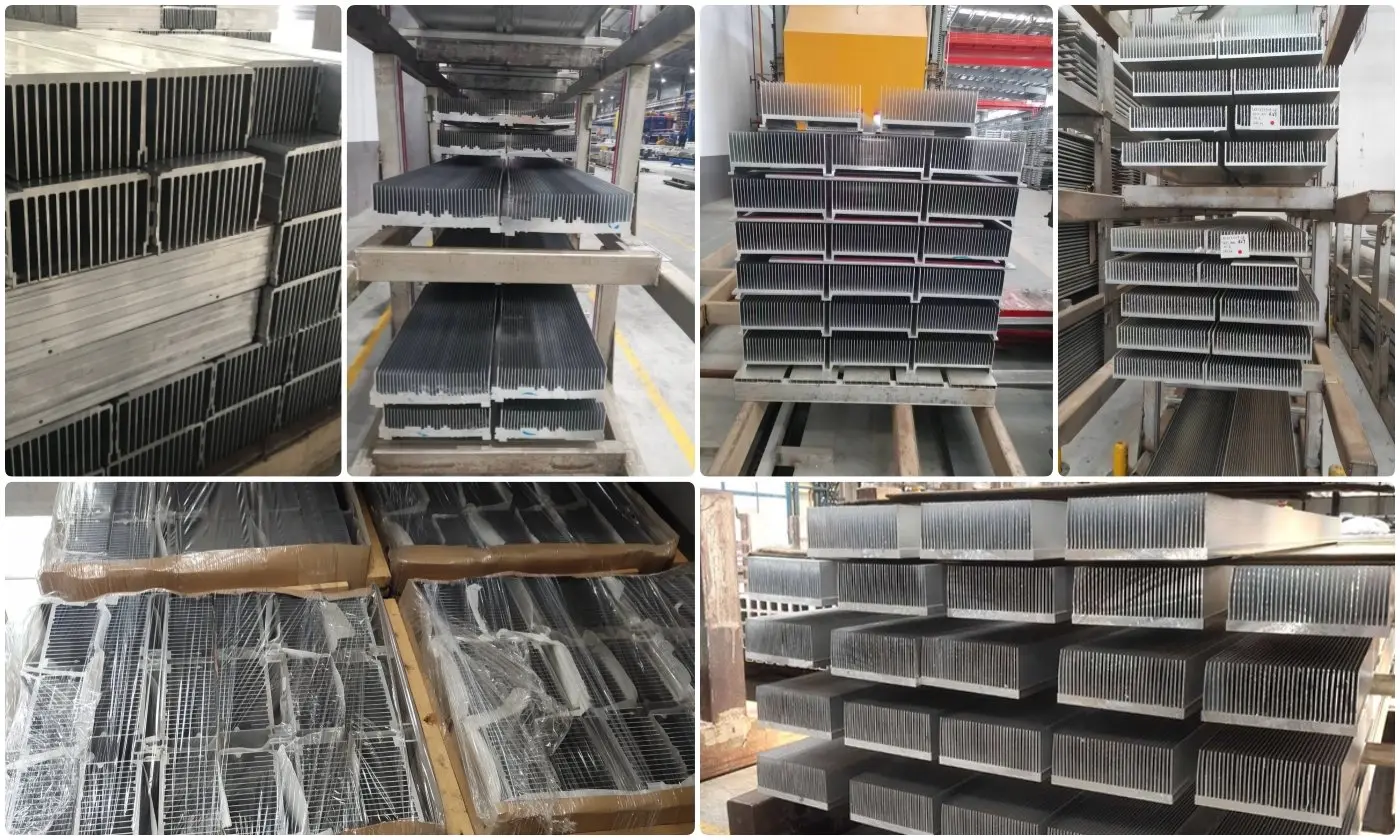 Standard comb shaped aluminum heat sink profile stock