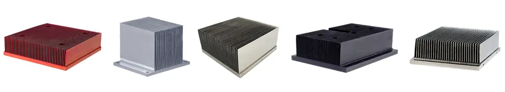 Typical aluminum heatsink profile cross-section