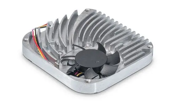 Custom CNC machined aluminum heatsink for aerospace electronics