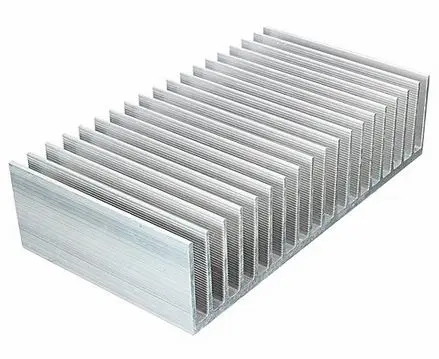 Custom CNC machined aluminum heatsink for aerospace electronics