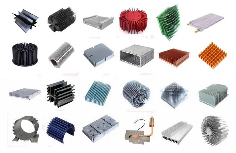 Custom aluminum extrusions with black anodized finish