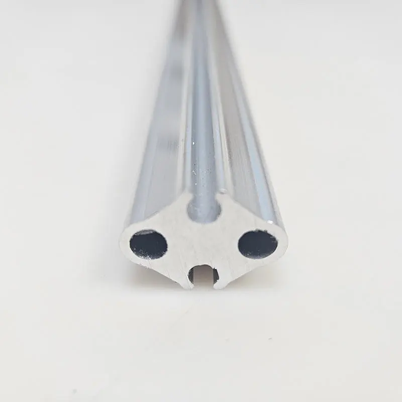 Factory Customized 6061/6063 Alloy T5/T6 Material Finishing Gold Anodic Oxidation Round Hole Aluminum Profiles