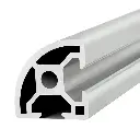 Silver and Black Industrial Extruded Aluminum Profiles - For Industrial Frame Components and Platforms