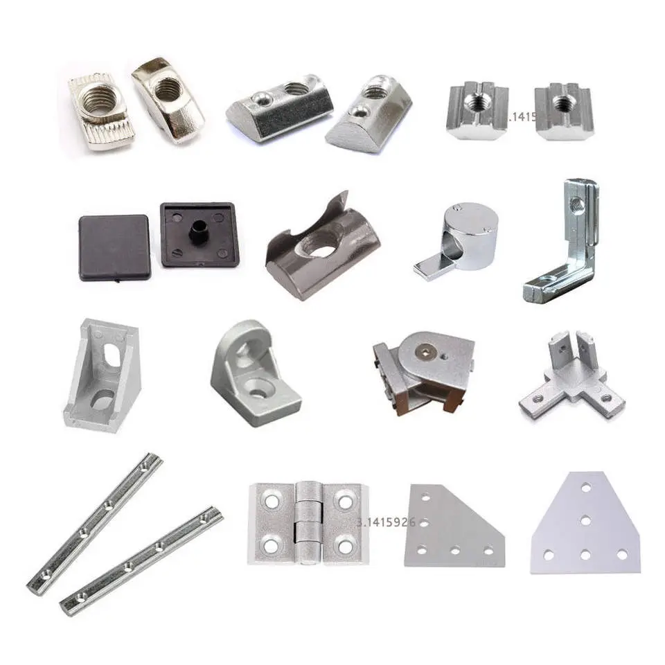 Ekstrusi Aluminium Slot-V 2040 Kustom & Aksesori Slot-T Anodisasi