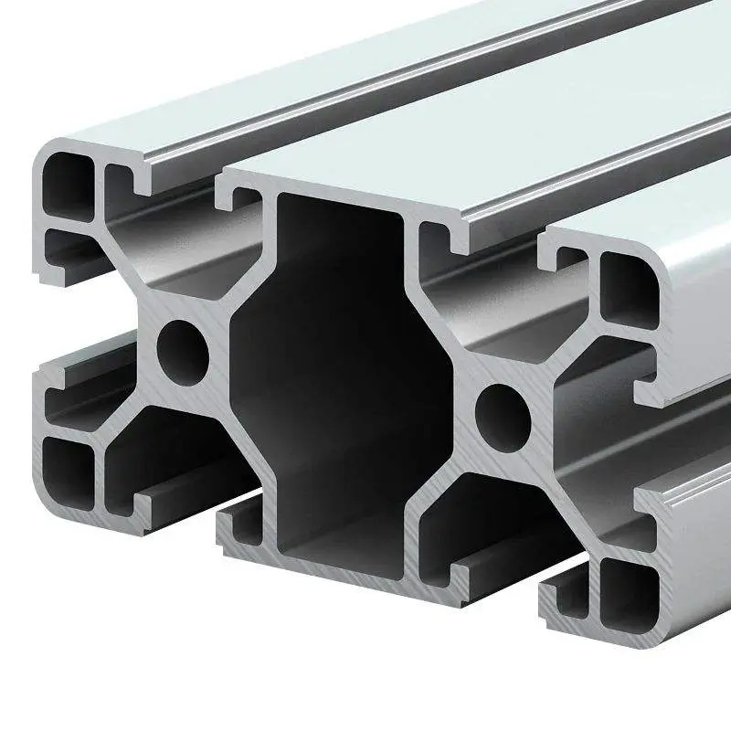 Anodized Sandblasted T-Slot 4080 Extruded Aluminum Profile - Industrial-Grade High-Strength Aluminum Alloy Material for Machinery Frames and Automation Equipment Structural Parts