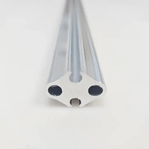 Factory Customized 6061/6063 Alloy T5/T6 Material Finishing Gold Anodic Oxidation Round Hole Aluminum Profiles