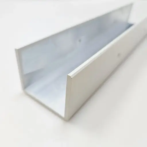 6000 Series Aluminum Alloy, T5/T6 Custom U-Shaped Groove CNC Machined Extrusions