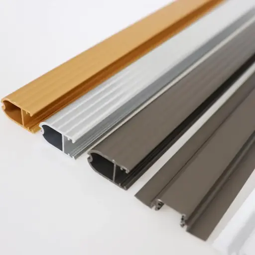Factory OEM Gold, Silver, and Black Anodized Aluminum Extrusions